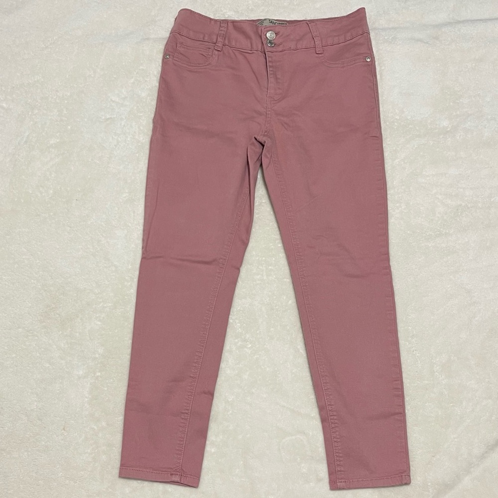 SandPiper Pink Petite Women Skinny Mid Rise Denim Stretch